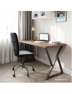 Стол Домус СП014B-K009 12.014.401.08 (черный/орех темный)