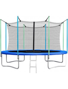 Батут Atlas Sport 374 см - 12 ft с сеткой и лестницей