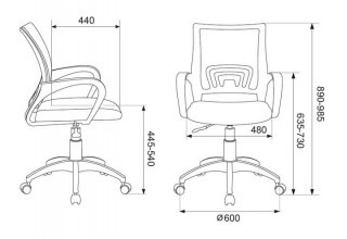Бюрократ CH-W695NLT (темно-синий)