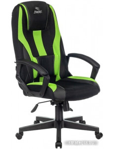 Кресло Бюрократ Zombie 9 (черный/салатовый)
