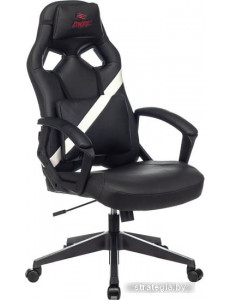 Кресло Бюрократ Zombie Driver (черный/белый)