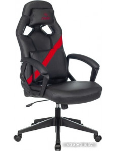 Кресло Бюрократ Zombie Driver (черный/красный)