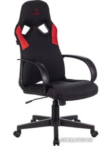 Кресло Бюрократ Zombie Runner (черный/красный)