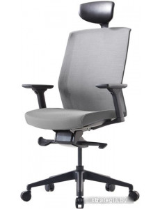 Кресло Bestuhl J1G120L (черная крестовина, серый)