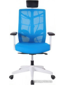 Кресло Chair Meister Nature II Slider 3D (белая крестовина, голубой)