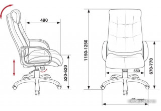 Бюрократ CH-824B/LBLACK (черный)