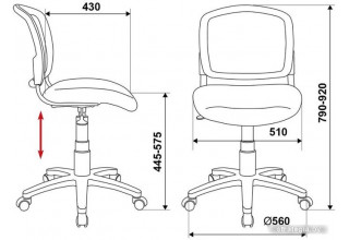 Бюрократ CH-W296NX/26-31 (розовый)