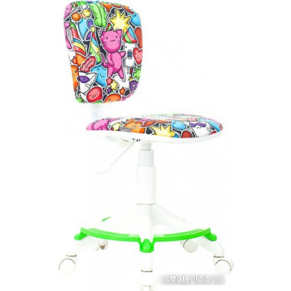 Бюрократ CH-W204/F (пластик белый/маскарад)