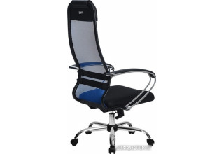 Кресло Metta SU-1-BK Комплект 18, Ch ов/сечен (пластиковые ролики, синий)