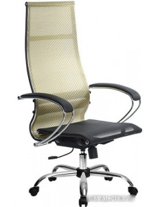 Кресло Metta SK-1-BK Комплект 7, Ch ов/сечен (резиновые ролики, золотой)