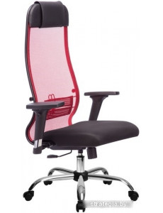 Кресло Metta SU-1-BK Комплект 18/2D CH ов/сечен (красный)