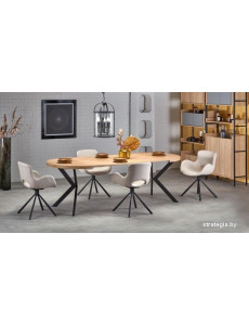 Кухонный стол Halmar Peroni 100 (дуб золотой/черный)