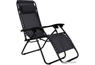 Шезлонг AksHome Relax складное (черный)