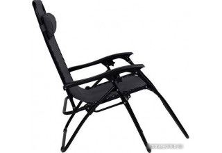 Шезлонг AksHome Relax складное (черный)