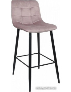 Стул AksHome Stella (пыльная роза, велюр HLR25/черный)