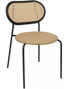 Стул AksHome Teo (капучино/бежевый/черный)
