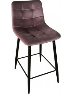 Стул AksHome Mia (пыльная роза велюр HLR25/черный)