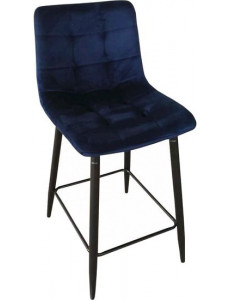Стул AksHome Mia (синий велюр HLR64/черный)