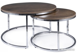 Журнальный столик Signal Atlanta III (орех/хром)
