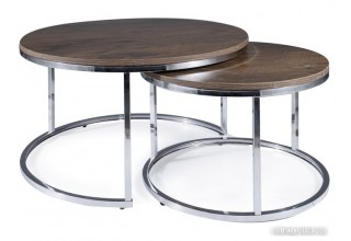 Журнальный столик Signal Atlanta III (орех/хром)