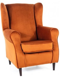 Интерьерное кресло Signal Baron Velvet Bluvel 4215 (корица/венге)