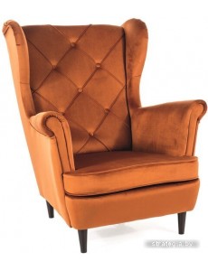 Интерьерное кресло Signal Lady Velvet Bluvel 4215 (корица/венге)