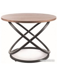 Журнальный столик Signal Eos D (орех/черный)