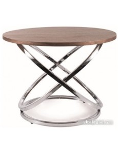 Журнальный столик Signal Eos D (орех/хром)