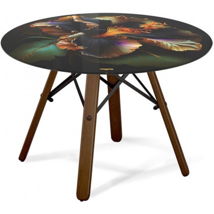 Sheffilton SHT-S70/ТТ32 60 (темный орех/черный муар/ночной цветок)