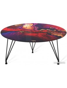 Журнальный столик Sheffilton SHT-TU29/H36/ТТ32 60 (черный муар/амарантовый)