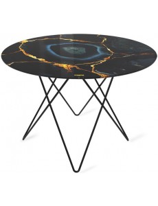 Журнальный столик Sheffilton SHT-TU37/ТТ32 60 (черный муар/титановый кварц)