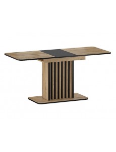 Кухонный стол Signal KENT 130 раскладной (дуб артизан/черный)