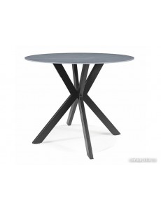 Кухонный стол Signal TALIA 90 (эффект серого мрамора/черный)