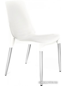 Стул Sheffilton SHT-S75-1 (белый/хром лак)