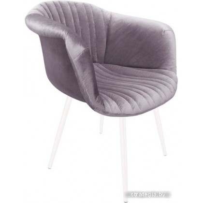 Стул с подлокотниками Sheffilton SHT-ST31-С1/S95-1 (ледяная лаванда/белый муар)