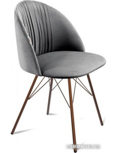 Стул Sheffilton SHT-ST35-1/S37 (угольно-серый/медный металлик)