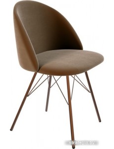 Стул Sheffilton SHT-ST35/S37 (кофейный ликер/медный металлик)