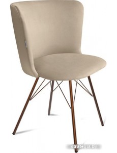 Стул Sheffilton SHT-ST36/S37 (ванильный крем/медный металлик)