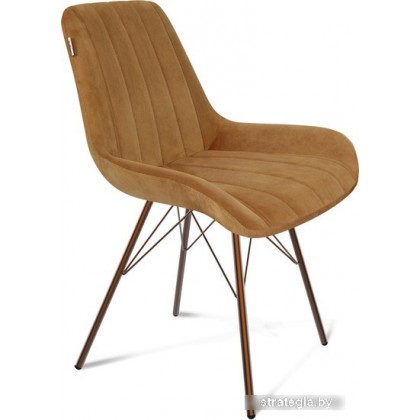 Стул Sheffilton SHT-ST37/S37 (горчичный/медный металлик)