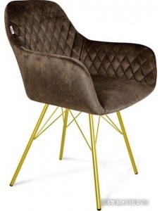 Стул Sheffilton SHT-ST38/S37 (кофейный трюфель/золото)