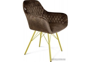 Стул Sheffilton SHT-ST38/S37 (кофейный трюфель/золото)