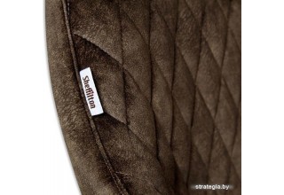 Стул Sheffilton SHT-ST38/S37 (кофейный трюфель/черный муар)