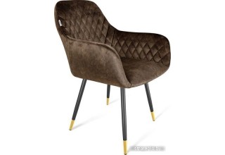 Стул Sheffilton SHT-ST38/S95-1 (коричневый трюфель/черный муар/золото)