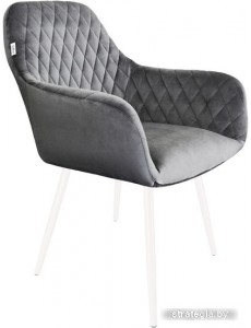 Стул с подлокотниками Sheffilton SHT-ST38/S95-1 (угольно-серый/белый муар)