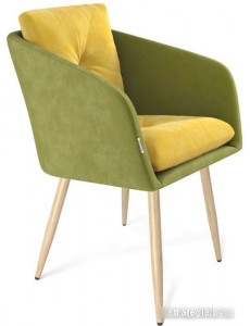 Стул Sheffilton SHT-ST43-2/S95-WH (фисташковый десерт/прозрачный лак/черный муар)