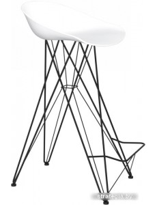 Стул Sheffilton SHT-ST19/S66 (белый/черный муар)