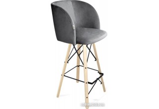 Стул с подлокотниками Sheffilton SHT-ST33/S80 (угольно-серый/прозрачный лак/черный)