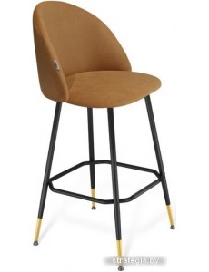 Стул Sheffilton SHT-ST35/S131 (горчичный/черный муар/золото)