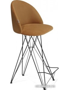Стул Sheffilton SHT-ST35/S66 (горчичный/черный муар)