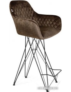 Стул Sheffilton SHT-ST38/S66 (коричневый трюфель/черный муар)